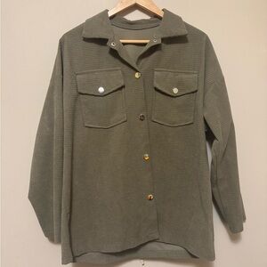SHEIN Khaki Utility Jacket for Women